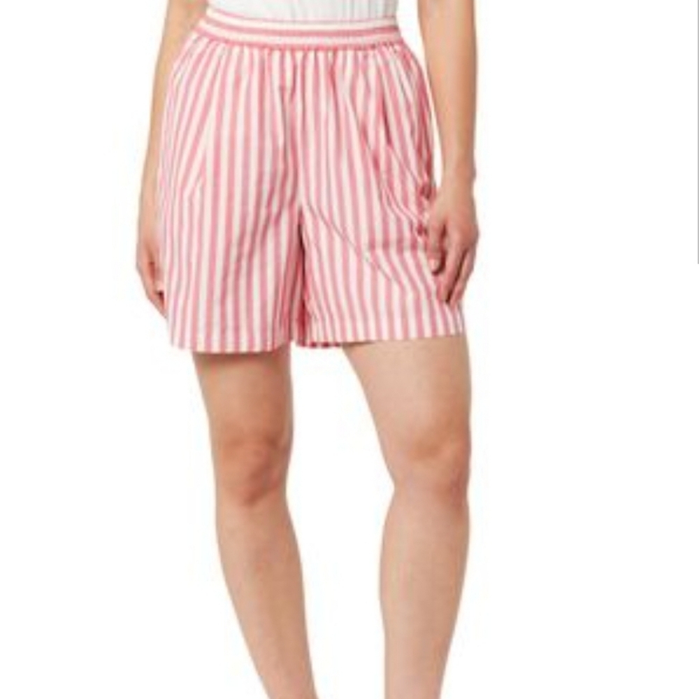 The Drop Pink Striped Women's Shorts XL